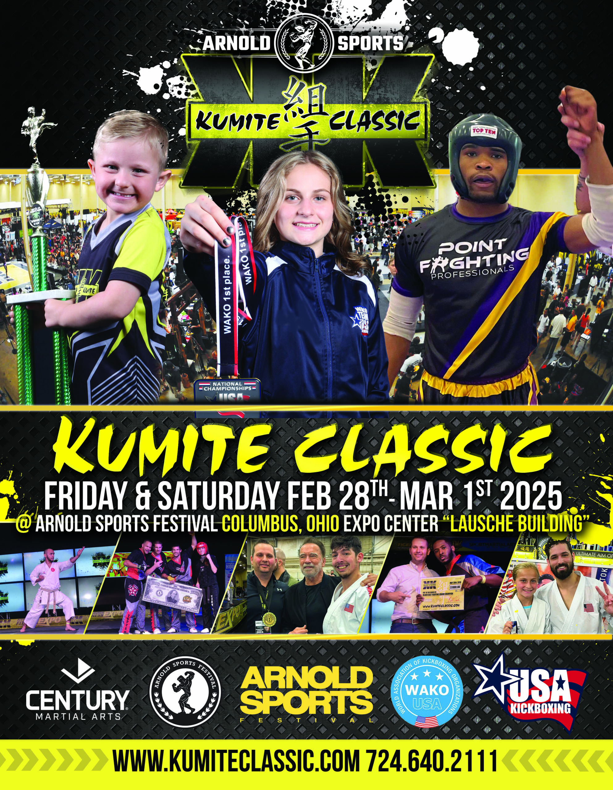 kumite classic flyer 2025 at arnold martial arts