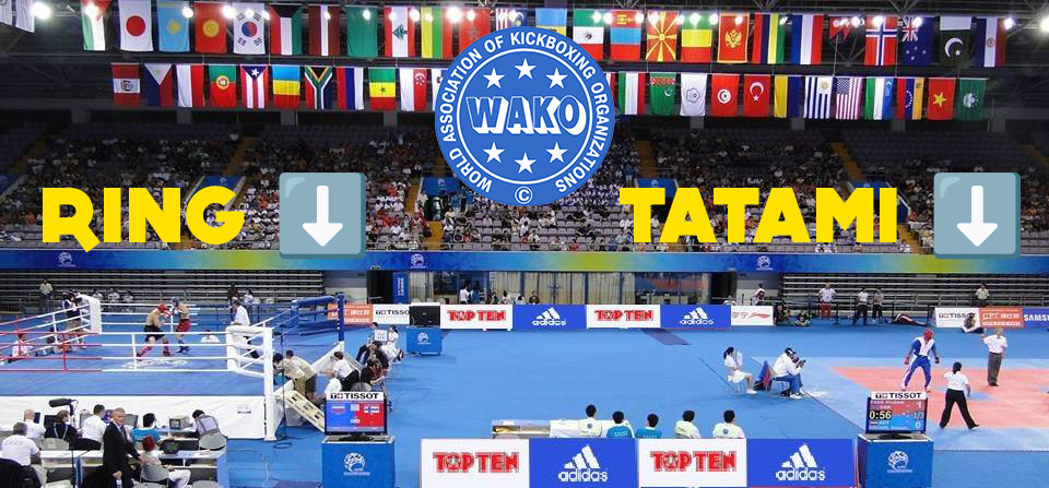 RING is inside the boxing RING / TATAMI is on the MAT